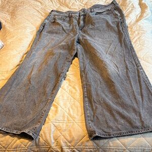 Torrid Gray Flare & Wide Leg Jeans